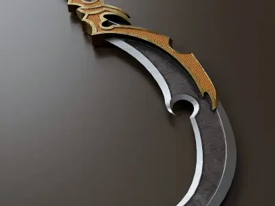 Fantasy knife set 88 3D model