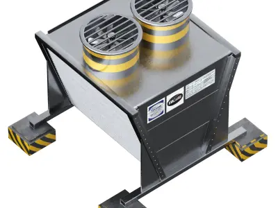 Rooftop Unit Low-poly 3D model