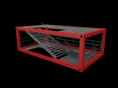 stairs Low-poly 3D model purchase