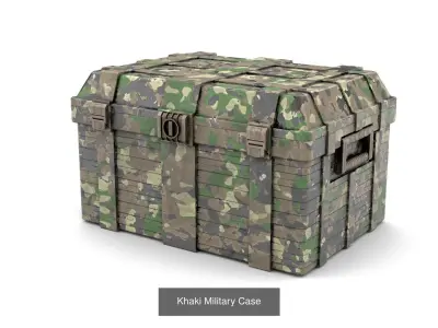 Military Suitcase Set 3D Model Pack