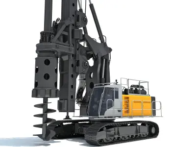 Rotary Drilling Rig 3D model buy