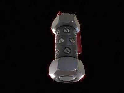 Cyberpunk FlashGranade Low-poly 3D model