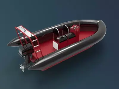 Rigid Inflatable Boat 3D model by wayokama72