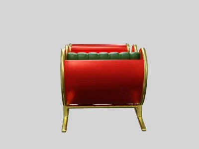 Santa Claus Sleigh 3D model shop