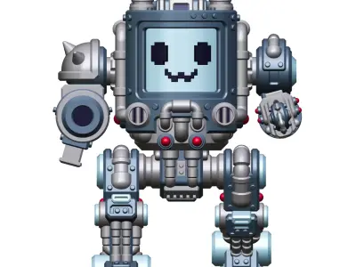 UWU Shadow Force Killjoy Mech Tabletop Wargame Mini 3D print model