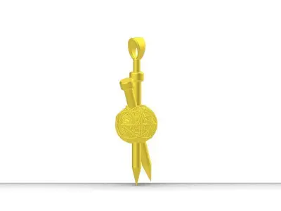 Pin screw pendant design 3D print model