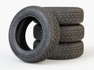 Michelin XWX Classic Car Tyre 3D model