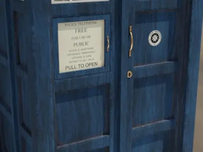 TARDIS from Doctor Who 3D model