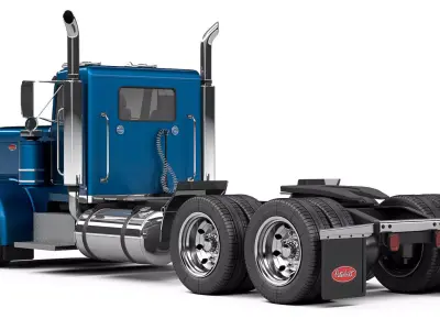 Peterbilt 359 Day Cab 1984 3D model