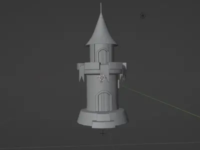 watch tower Low-poly 3D model purchase
