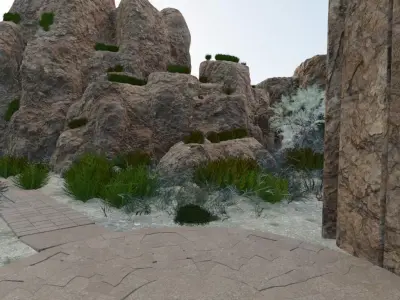 Ancient Rock Pathways 3D model