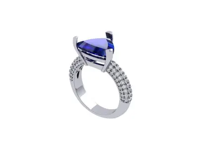 Trillian art deco Ring 3D print model purchase