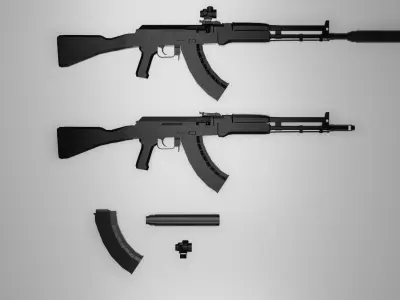 Gun Pack V1 3D model