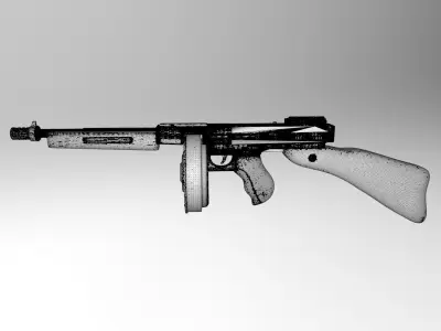 Thompson M1A1 3D model buy
