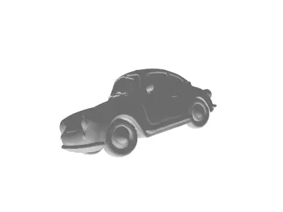chibi style porsche 911 3D print model