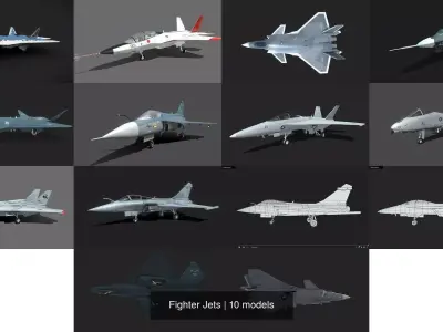 Fighter Jets 3D Model Pack
