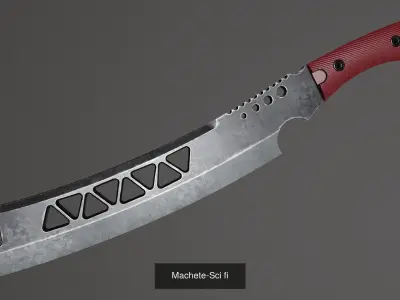 knives and machete 3D Model Pack