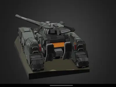 Modern tank  3D model