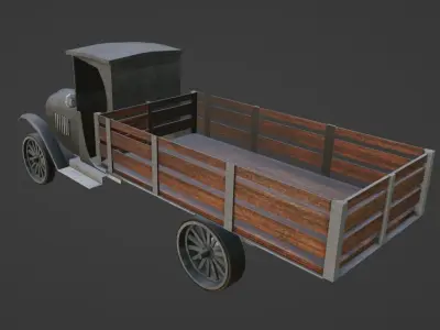 Chevrolet One Ton Pick Up Low-poly 3D model