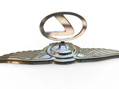 lexus logo 3D model by 3dlogoman