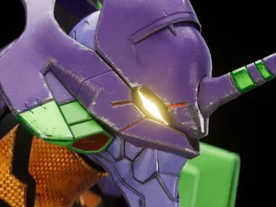 EVA NEON GENESIS EVANGELION EVA-01 TEST TYPE model MAYA FBX fo 3D model