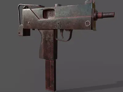 mac 10 high poly 3D model