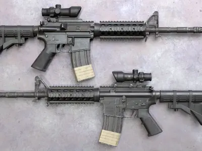 M4 Carbine Low-poly 3D model buy