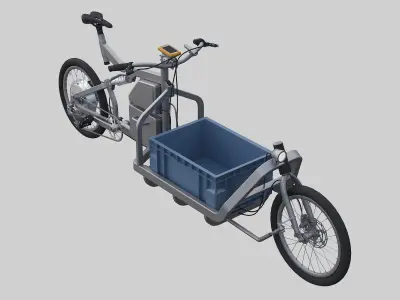 Electric cargo bike 3D model