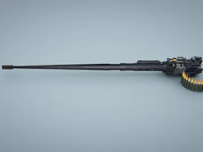 M242 Bushmaster Chain Gun 3D model