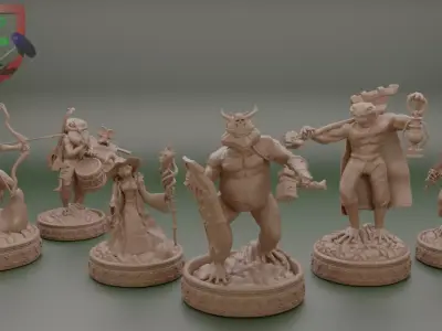 Heroes - Frogs 3D print model