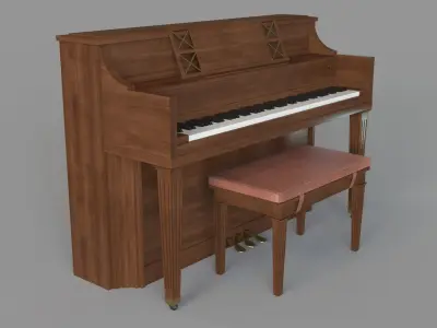 Kawai Console Piano 3D model