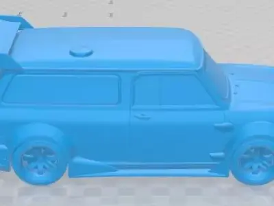 Austin Mini Van 1965 Tuning Printable Car 3D print model