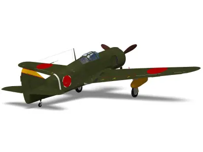 Kawasaki Ki100 Early 3D model