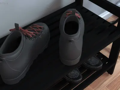 Walking Boots 3D model