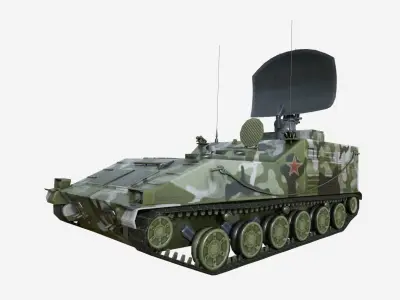 Iron Dove Jammer PGZ-95 MCP Tank Free low-poly 3D model
