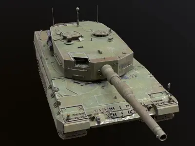 Leopard 2 High-Poly Detailed 3D model