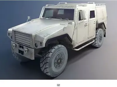 Low-Medium Poly Military Collection Low-poly 3D model