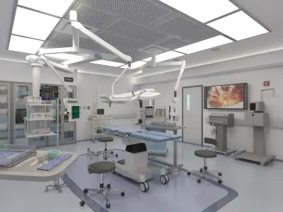 Surgery Room - Complete 3D model