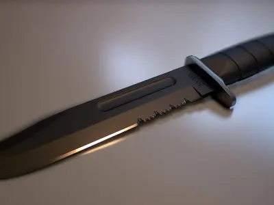 Kar-Bar  Knives Low-poly 3D model