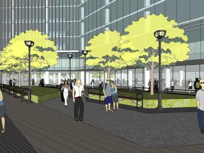 Sketchup Commercial Office Complex 254 3D model