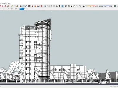 Sketchup Building hotel 263 3D model