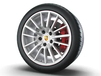 Porsche 997 911 exclusive wheel 3D model