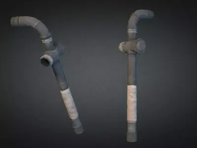 Pipe Weapon Low-poly 3D model purchase