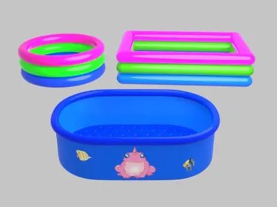 Inflatable pools 3D Model Pack