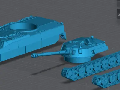 2s1 Gvozdika SPH scale model 3D print model