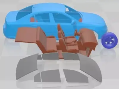 Kia Optima 2009 Printable Car 3D print model