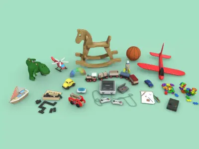 Toys Package Low-poly 3D model