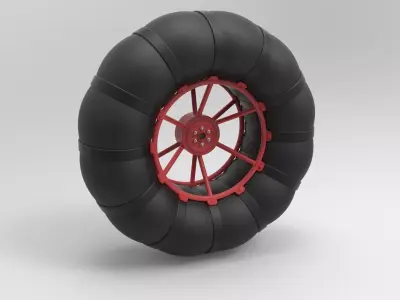 Low-pressure wheel 3D model