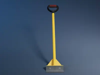 Roofing Shovel Low-poly 3D model