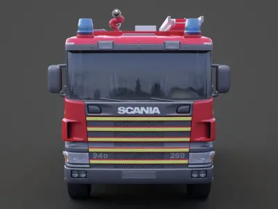 Fire Truck 01 3D model